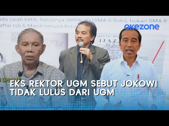 BOOM! Roy Suryo Tunjukkan Video Eks Rektor UGM Ungkap JOKOWI Tak Lulus dari UGM