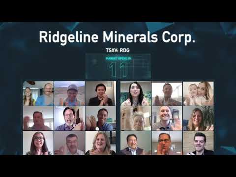 TMX Group congratulates Ridgeline Minerals Corp. (TSXV:RDG) on the company’s new listing on TSX Venture Exchange