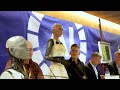 Inside the worlds first robot-human press conference