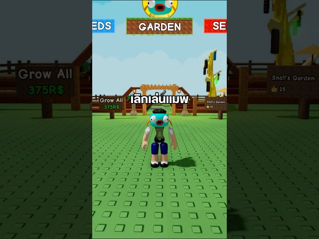 เลิกเล่นแมพ Grow a Garden #roblox #สเนล #สเนลถือถุงน้ำแข็ง #growagarden