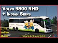 Indian KSRTC (Karnataka) Skin Pack for DBMX Volvo 9800 UK v1.0