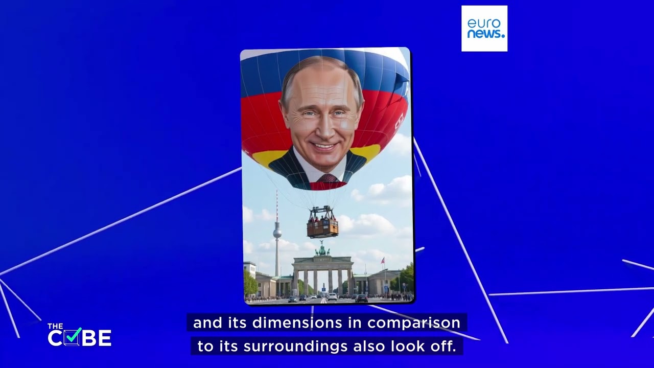 Did pro-Russian supporters fly a Putin hot air balloon in Berlin?