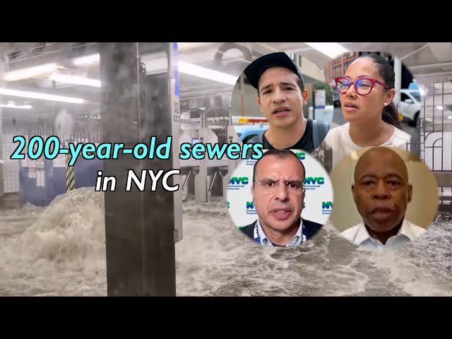 New York's aging century-old sewer system floods subways on Monday