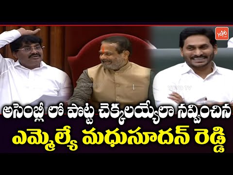 AP Assembly: Biyyapu Madhusudhan Reddy's hilarious speech creates laughter scene AP Assembly: Biyyapu Madhusudhan Reddy's hilarious speech creates laughter scene