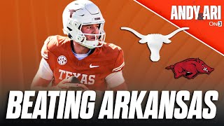 Quinn Ewers facing Arkansas in Fayetteville | How Texas Longhorns get past Razorbacks in SEC Play