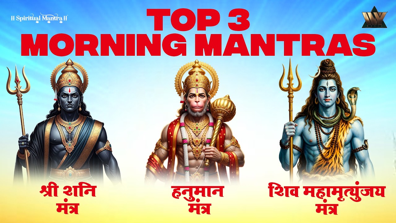 Top 3 Morning Mantras | Shani, Hanuman & Shiv Mantra | Start Your Day with Positive Energy