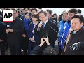 South Korean opposition leader Lee Jae-myung stabbed in the neck during Busan visit