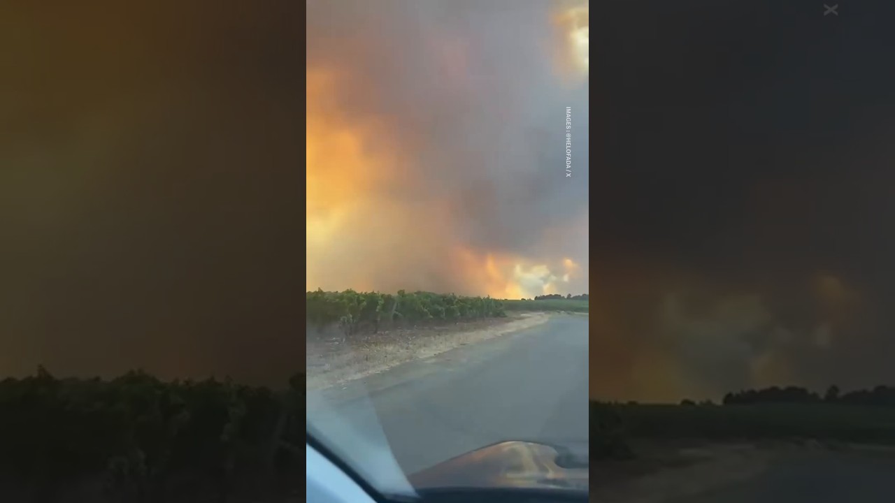 Les premières images de l’incendie dans l’Aude