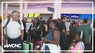 Charlotte airport feeling the impact after massive technology outage impacting Charlotte systems