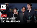 LIVE: Backstage with winners at SAG Awards 2024
