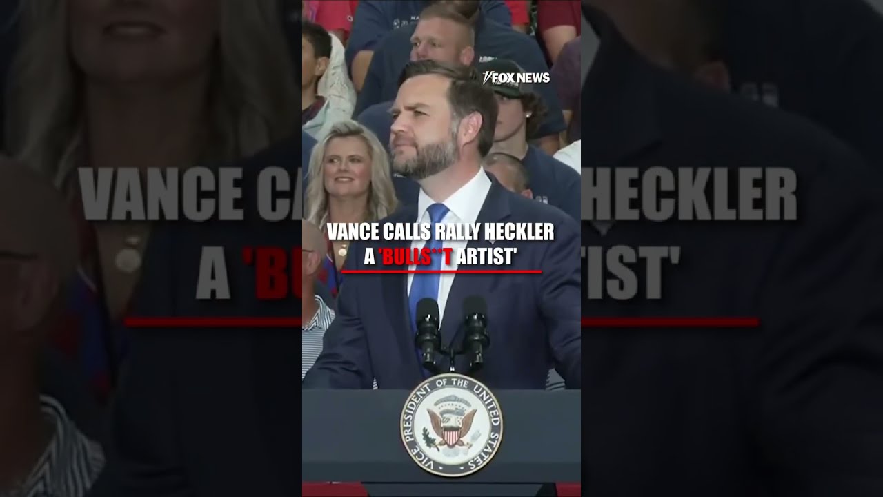 Vance UNLOADS on rally heckler: 'BULLS--T ARTIST'