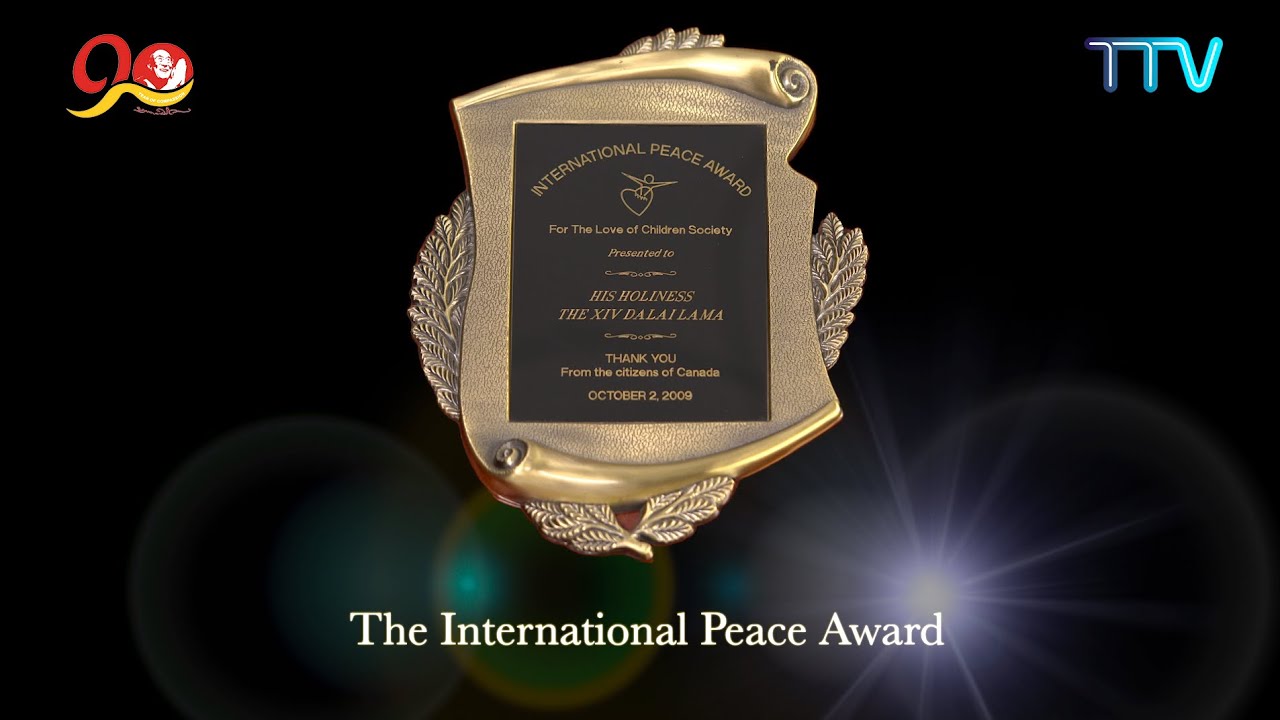 On this day, October 2, 2009, His Holiness the Dalai Lama was awarded "International Peace Award"