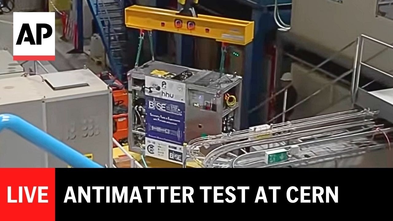 LIVE: CERN scientists transport volatile antimatter for the first time