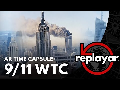 Moments from 9/11 appear frozen in time as they're projected on the present-day locations where they actually happened using augmented reality as a tool for historical preservation.