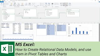 MS Excel: How to Create Relational Data Models, and use them in Pivot Tables and Charts