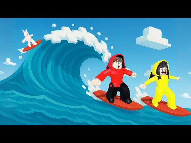 Yuta, Mio Dan Baby Celine Main Selancar Di Air Yang Sangat Bersih || ROBLOX