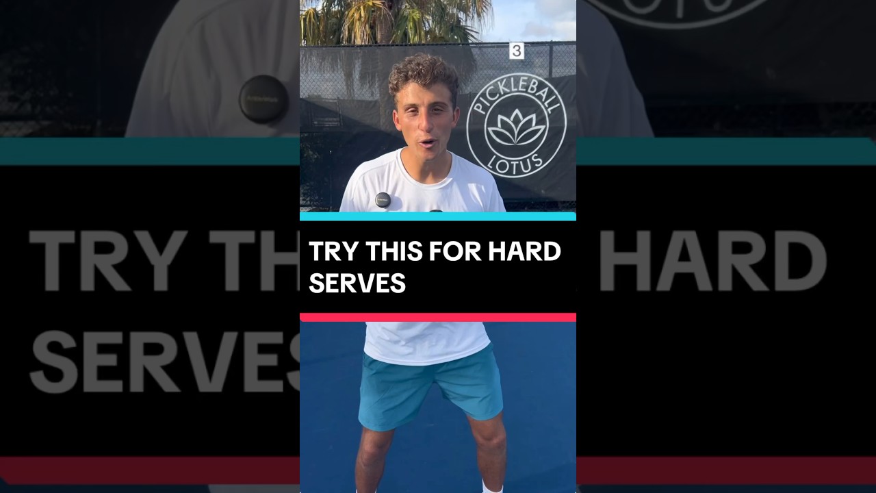 Try THIS if your opponent has a really HARD serve! #pickleball #pickleballtips #shorts