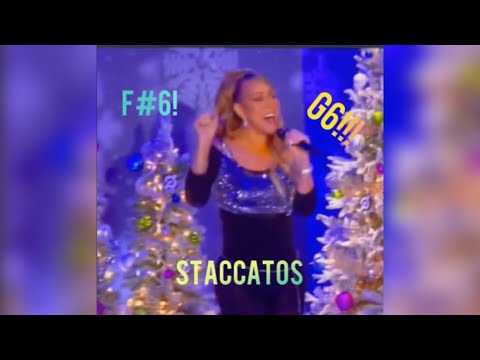 MARIAH CAREY SLAYS NEW WHISTLES in Sugar plum fairy live (December 1, 2022) VOCAL SHOWCASE!