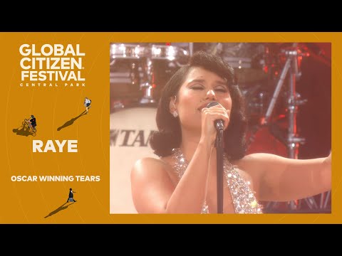 RAYE stuns with emotional performance of Oscar Winning Tears. | Global Citizen Festival NYC 2024