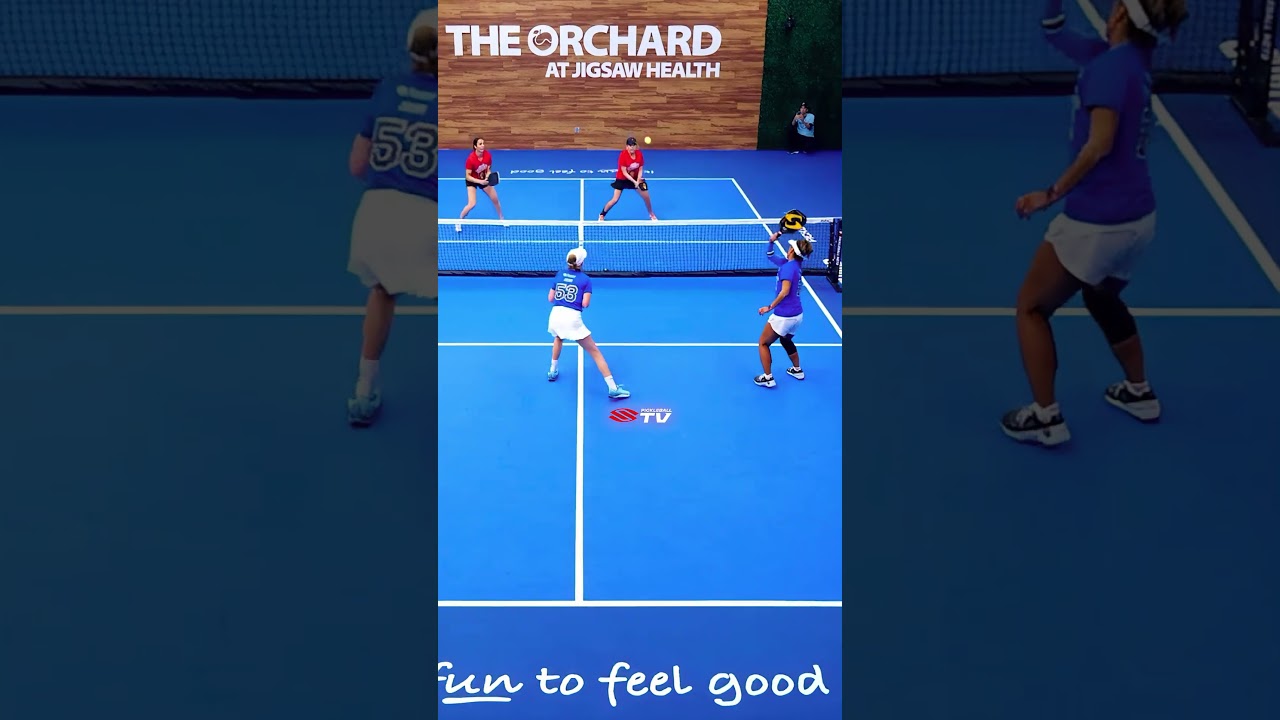 Dodge, Duck, Dip, Dive, and Dodge 📝 #pickleball #pickleballislife #pickleballhighlights