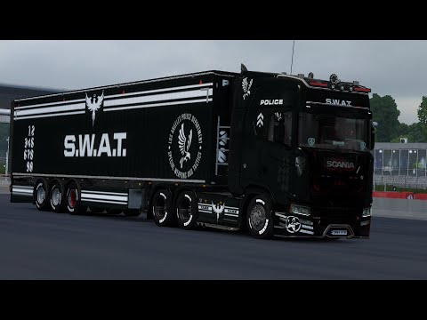 SCANIA LAPD S.W.A.T. SKIN v1.0