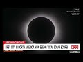 See the initial moment of eclipse totality in North America  - 10:49 min - News - Video