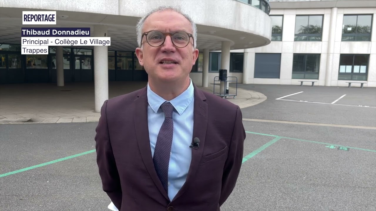 La rentrée des classes vécue avec un principal à Trappes