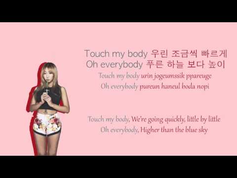 Touch My Body - Sistar Colour Coded Lyrics (HAN/ROM/ENG)