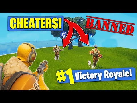 Killing CHEATERS In Fortnite Battle Royale!