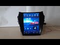 Магнитола на Hyundai SantaFe в стиле Tesla, Android 8.1.0