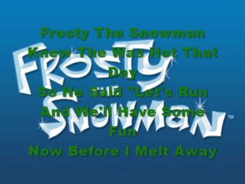 Frosty The Snowman Lyrics On Video - YouTube