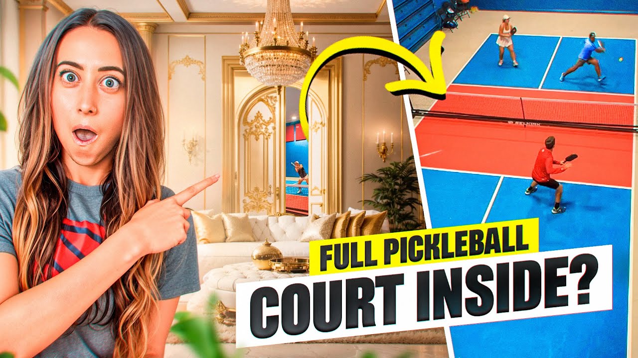 SECRET Pickleball Court INSIDE this Luxury Home!!