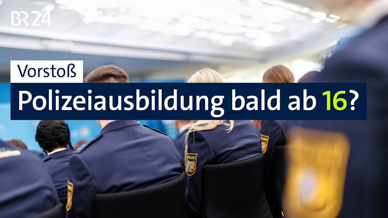 Vorstoß: Polizeiausbildung bald ab 16? | BR24