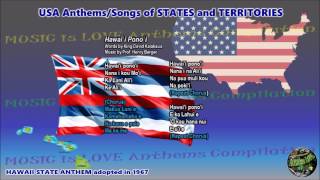 Hawaii State Anthem "Hawai`i Pono`i" with vocal and lyrics