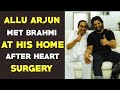 Allu Arjun Shares His Pic With Brahmi at his residence after Surgery