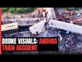 Drone Visuals: Coaches Derailed After Passenger Train Accident In Andhra Pradesh