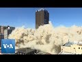 22-storey building demolished in less than three seconds