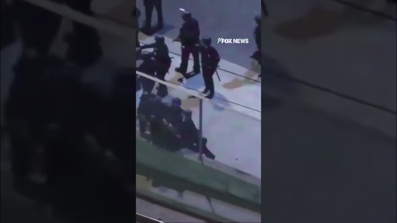 Police take anti-ICE agitator TO THE GROUND in Los Angeles #shorts #us #news #foxnews #ice