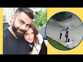 Anushka and Virat caught on camera playing cricket on their terrace