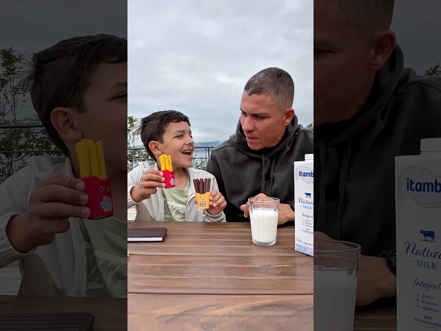 PENSOU QUE ERA CHOCOLATE E MOLHOU NO LEITE, SÓ QUE ERA BORRACHA ESCOLAR #shorts