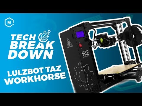 video LulzBot TAZ Workhorse Edition 3D Printer
