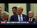 Trump returns to Capitol Hill for first time since Jan. 6  - 01:28 min - News - Video