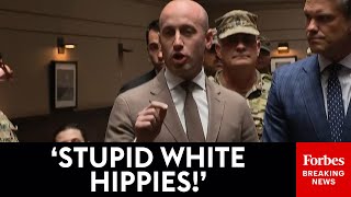 'I'm Glad They're Here Today!': Stephen Miller Lets Loose On 'Crazy Communists' Protesting Him In DC