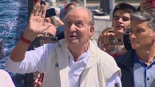 El rey emérito, Juan Carlos I, recibido entre críticas y “vivas al rey” en España