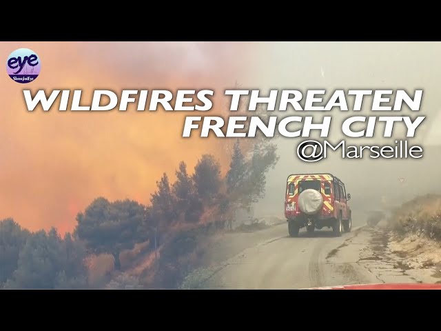 France wildfire hurts more than 110 as wildfire rages near Marseille, shuts down airport