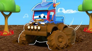Super Monster Truck is Trapped! | Hero Stuck in Mud | Monster Truck Compilation for Kids