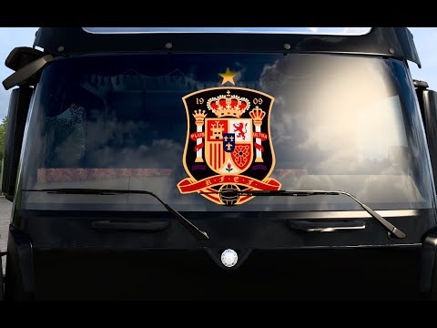 STICKER GLASS SPAIN NATIONAL FOOTBALL 1.0 1.45