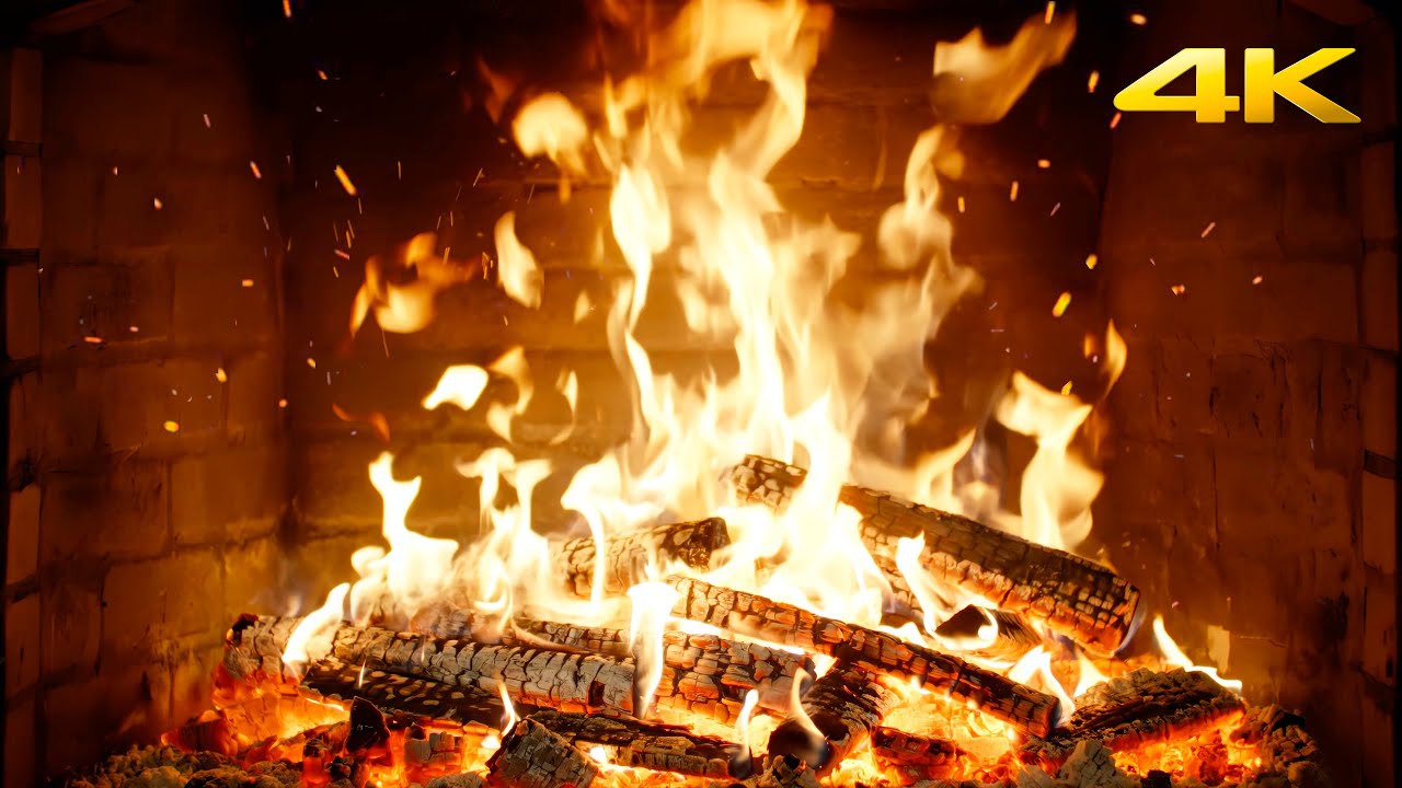 🔥 ULTIMATE FIREPLACE with CRACKLING WOOD and SOFT NIGHT AMBIENCE to CALM YOUR MIND BEFORE SLEEP