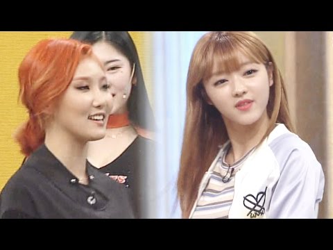 본격 시구 자세 대결! 마마무 VS 오마이걸 @20160419 스타킹 446회