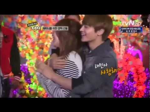 120426 Minho back huged Taemin and say